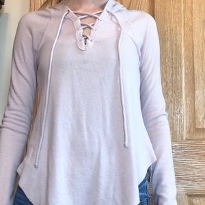 Very light pink cozy long sleeve shirt!